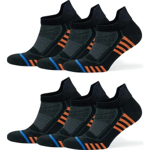 Anthony Jackson 6 Çift Kutulu Bambu Premium Bay -  Spor Desenli Dikişsiz Spor Koşu ve Yürüyüş Çorabı Fabian