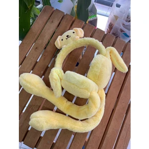EyER Shoping Kulakları Hareket Eden Sesli Peluş Cinnamoroll Kuromi Peluş Kulaklık Taç