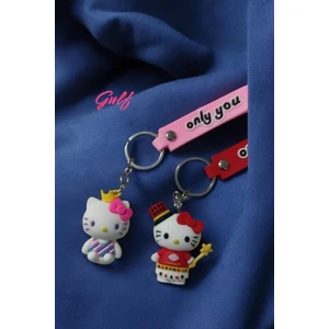 Hello Kitty 3D Çift Anahtarlık 2 Adet