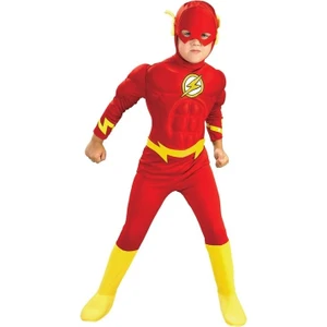 Flash Kostümü Kaslı Lüks