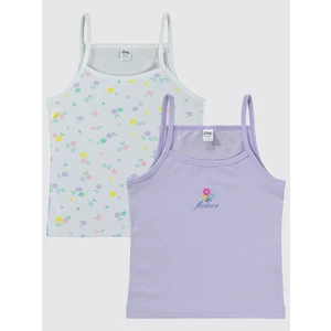 Civil Girls Kız Çocuk 2'li Atlet Set 2-10 Yaş Lila