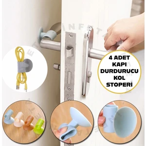 4 Adet Karışık Renk Kapı Güvenliği Kapı Stoperi, Kapı Durdurucu