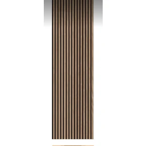 100 x 275 Teak Plus Akustik Duvar Paneli /mdf / 4mm Keçe /8mmçıta