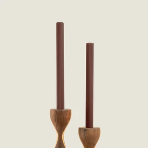 2'li Helen Sütun Şamdan Vizon Vizon/açık Vizon