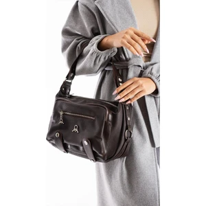 Kadın Postacı Çanta Çapraz Askılı Vegan Deri Omuz Çantası 32*22 cm Suni Deri Mega Bag