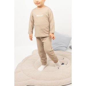 Kız Erkek Çocuk Pijama Takımı Uzun Kollu  Pamuklu Pijama Takımı
