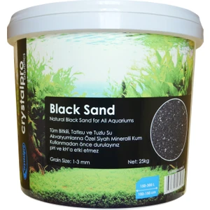 Black Sand 25 kg Siyah Akvaryum Kumu Tatlısu Bitkili ve Tuzlu Su Akvaryumları Için