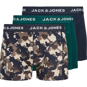 Jack & Jones Erkek 3'lü Karisik Boxer Paketi - Camoflage