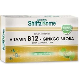 Shiffa Home Vitamin B12 Ginko Biloba Tablet 150 Mg 28 Tablet (Ginkgo Biloba Kapsül)
