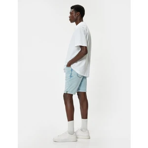Oversize Kot Şort Bermuda Cep Detaylı Pamuklu