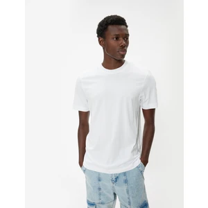 Basic T-Shirt Kısa Kollu Bisiklet Yaka Pamuklu