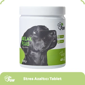 Dr. Paw Relax Plus - Büyük Irk Köpekler için Glütensiz ve Şekersiz Rahatlatıcı Çiğnenebilir Tablet (60 adet, 120 gr)