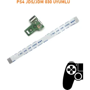 Ps4 V2 Kollar Ile Uyumlu Jds Jdm 030 USB Port Soket ve 12 Pın Flex Kablo