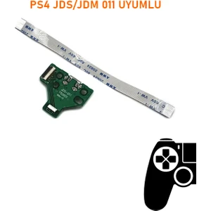 Ps4 V1 Kollar Ile Uyumlu Jds Jdm 011 USB Port Soket ve 12 Pın Flex Kablo