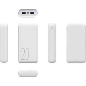 20.000 Mah.  Powerbank Taşınabilir Batarya 2x USB 1x Mikro 1x Typc-E  Powerbank