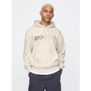 Erkek Bej Gap Logo Vintage Soft Fleece Sweatshirt