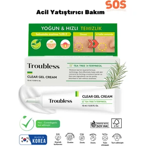 Clear Gel Cream Akne ve Sivilcee Karşıtı Yatıştırıcı Jel Krem 15 ml