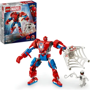 ® ǀ Marvel Örümcek Adam Robotu, Anti Venom’a Karşı 76308 - 6 Yaş & Üzeri Çocuklar için Yaratıcı Oyuncak Yapım Seti (107 Pr)