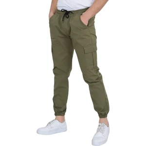 Beli ve Paçası Lastikli Gabardin Kargo Pantolon