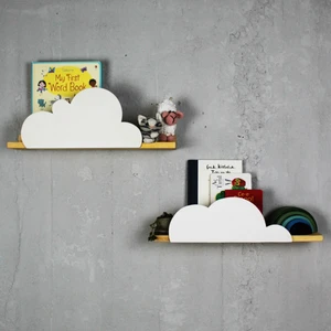 Pouza Kids Bulut 2'li Çocuk Bebek Odası Raf