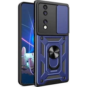 M.tk moveteck Honor 70 Kılıf Kamera Korumalı Sürgülü Yüzüklü Standlı Armor Military Tank Kızaklı Silikon Sert Kapak