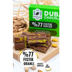 One Chocolate %77 Fıstık Oranlı Dubai Çikolatası 80g