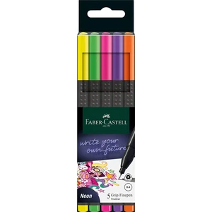Faber Castell Grip Finepen 0.4mm 5 Neon Renk Set / 151603