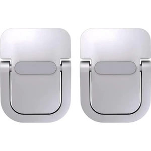 Polham Metal 2 Adet 5mm 3m Yapışkanlı Katlanabilir Ultra Mini Laptop Standı,portatif Taşınabilir