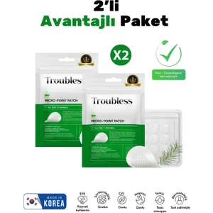 2'li Micro Point Patch Mikro Iğneli Teknolojiyle Kore Üretimi Çay Ağacı Özlü Bandı 9*2'li
