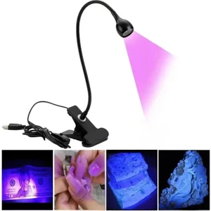 Anil Professional Cosmetics 3W Uv LED Tırnak Kurutucu Esnek Klipsli Masa USB Jel Kurutma Lambası Beyaz