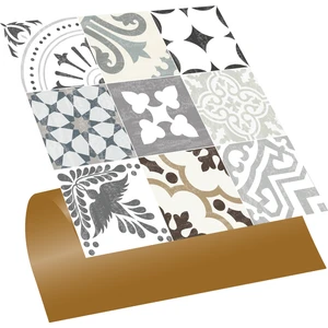 Kendinden Yapışkanlı Karma Londra Desenli Pvc Karo 30x30 cm 11 Adet 1m2