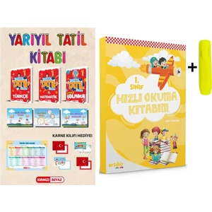 Kırmızı Beyaz Yayınlar (Sınıf: 1) Yarıyıl Tatil Kitabım Seti