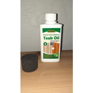 Teak Oıl / Transparent (Solventsiz Şeffaf Tik Yağı) 250 ml ve 1ADET Uygulama Süngeri