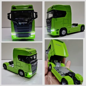 Oyuncak Tır V8 R730 Taşıyıcı Scania Çekici Kupa S-770 Model Diecast 12 cm Maket Koleksiyon