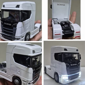 Hepsilazım Oyuncak Tır V8 R730 Taşıyıcı Scania Çekici Kupa S-770 Model Diecast 12 cm Maket Koleksiyon