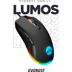 SGM-L1 LUMOS Siyah 6400dpi RGB Ledli Makrolu Gaming Oyuncu Mouse