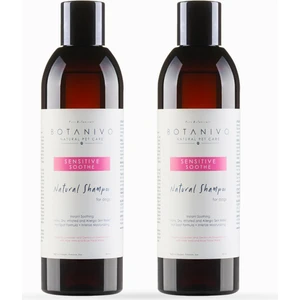 Köpekler İçin Hassas Şampuan 2’Li Set | Yumuşak & Parlak Tüyler | Organik İçerikli | 2X250 Ml