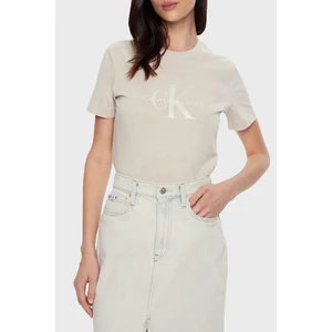 Calvin Klein Logo Baskılı Pamuklu Regular Fit Bisiklet Yaka T Shirt J20J224983PDH Bayan T Shirt J20J224983 Pdh