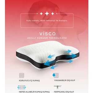 Moda Home Bedding Ortopedik Visco Parçacıklı No SNORE Horlamayı Azaltıcı Yastık boyun destekli klimalı yastık