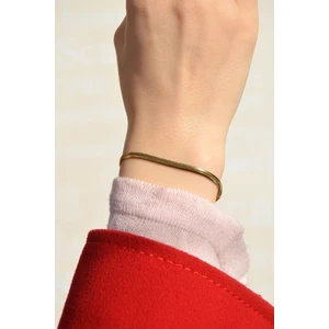 Sacce Scarves & Accessories 316 L Çelik İtalyan Zincir Bileklik Ezme Çelik Gold Renk