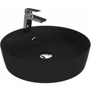 Loop Yuvarlak Çanak Lavabo Ø45 cm Mat Siyah