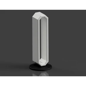 Gamer Kulaklık Standı - Octagon Dekoratif Kulaklık Tutucu 22CM Beyaz-Siyah