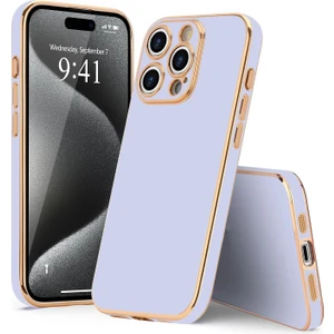 iPhone 16 Pro Max Kılıf Kamera Korumalı Parlak Silikon Kenarları Dore Tasarım
