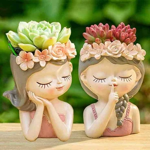 2li Dekoratif Kız Saksı,