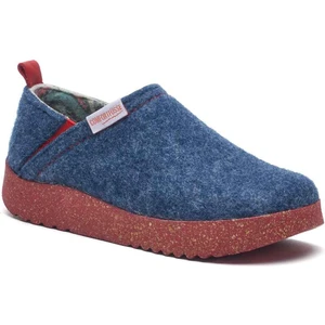 / Lumi-W - Yün Ev Ayakkabısı ( Lacivert Yün )