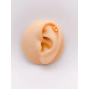 Cerrahi Çelik Piercing Full Zirkon Taşlı Fiyonk Kıkırdak Helix Tragus PIERCING(1ADET)