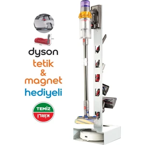 Dikey Süpürge Standı | Şarjlı Süpürge Standı | Tüm Dyson Modelleri ile Uyumlu | Tetik ve Magnet Hediyelli