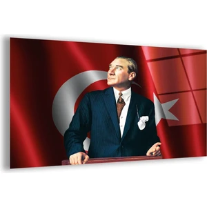 Zevahir Mobilya Dekorasyon Kırılmaz Cam Baş Öğretmen Atatürk Tablo