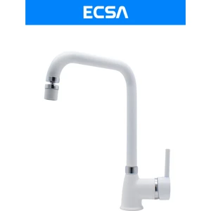 Beyaz Oynar Başlıklı Aç Kapa Mix Mutfak Evye Bataryası