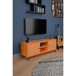 Tv Ünitesi - Metal Televizyon Sehpası - 135 cm - Pastel Renk - Endüstriyel Tip